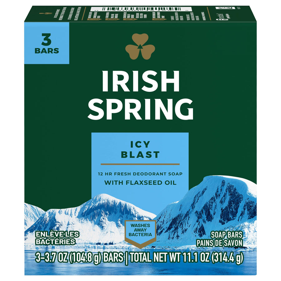 Irish Spring Bath Bar, Icy Blast, 11.25 oz