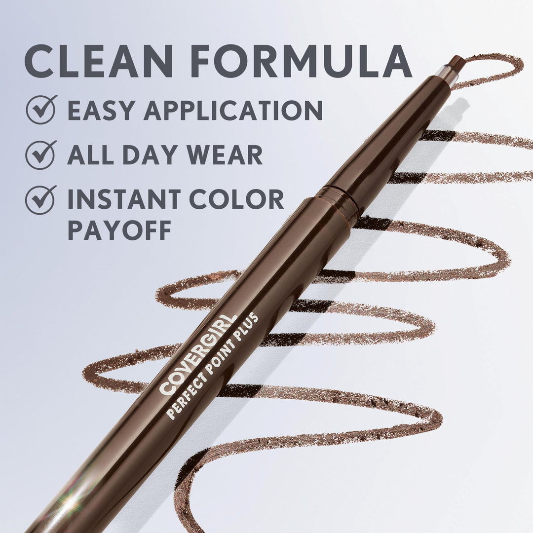 CoverGirl Perfect Point Plus Eyeliner, Charcoal, 0.08 oz