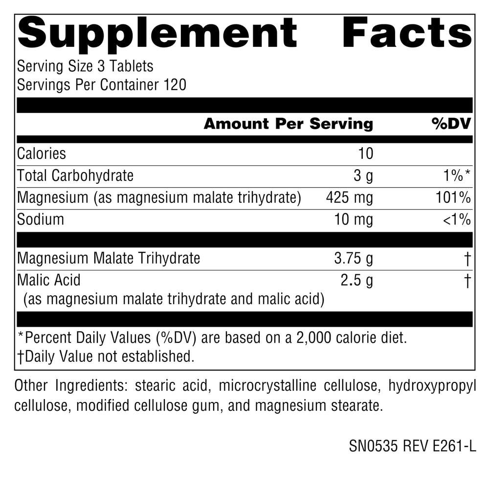 Source Naturals Magnesium Malate, 1250 mg, 360 Count