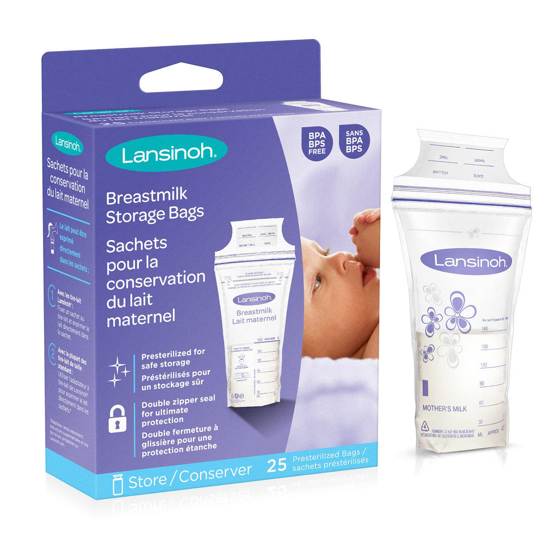 Lansinoh Breastmilk Storage Bags, 25 Count
