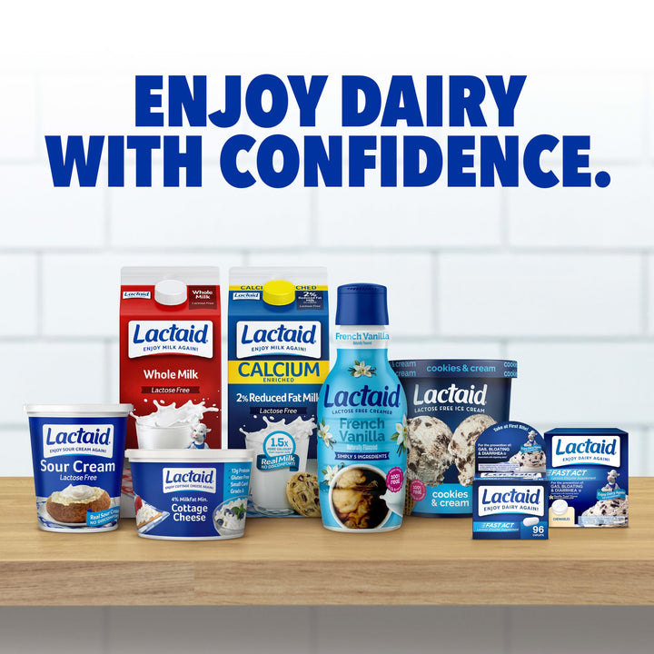 Lactaid Original Strength Lactose Intolerance Relief Caplets, 120 Count