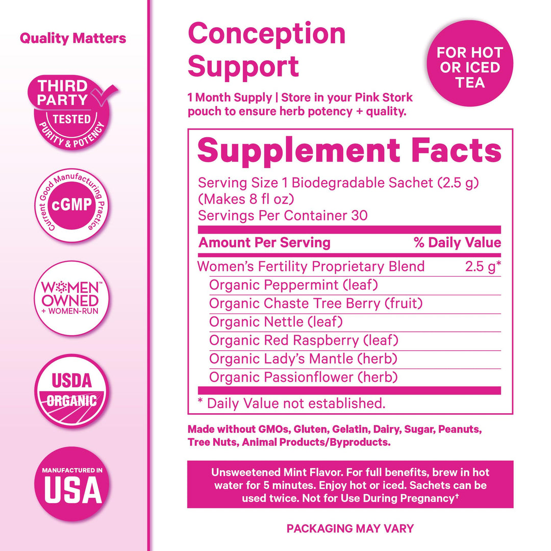 Pink Stork Organic Fertility Tea