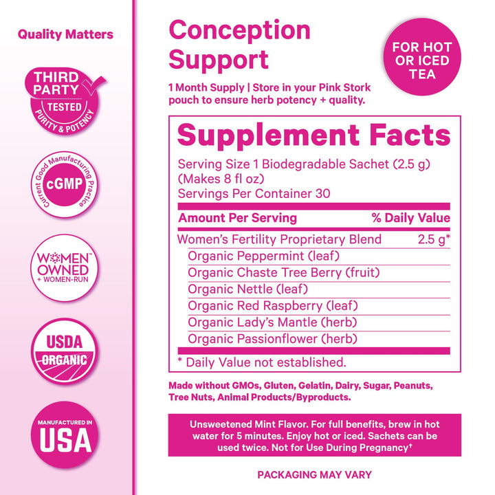 Pink Stork Organic Fertility Tea