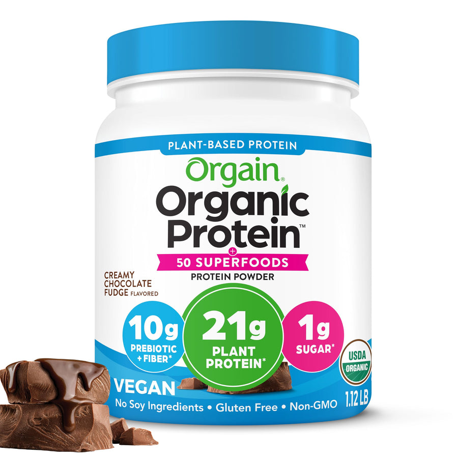 Orgain Organic Vegan Protein and Superfoods Powder, Chocolate, 1.12 lb