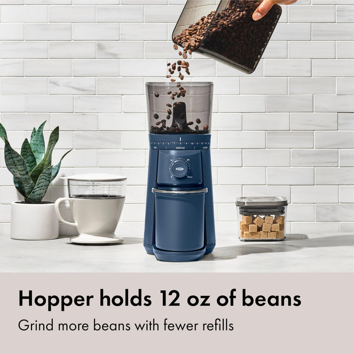 OXO Brew Conical Burr Coffee Grinder, Storm Blue