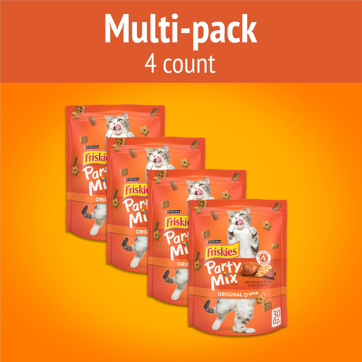 Friskies Party Mix Original Crunch Cat Treats, 30 oz