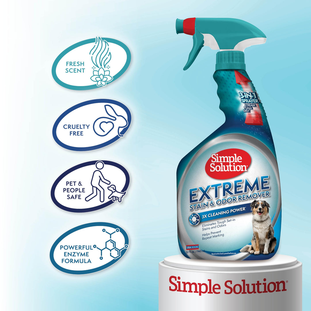 Simple Solution Extreme Stain And Odor Remover, 32 oz