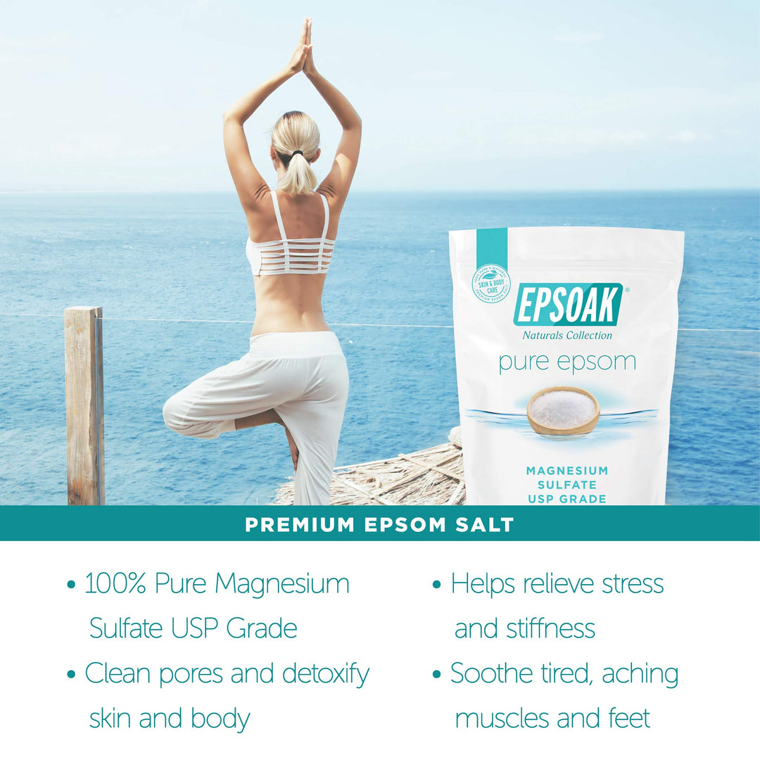 Epsoak Epsom Salt, Unscented, 2 lb
