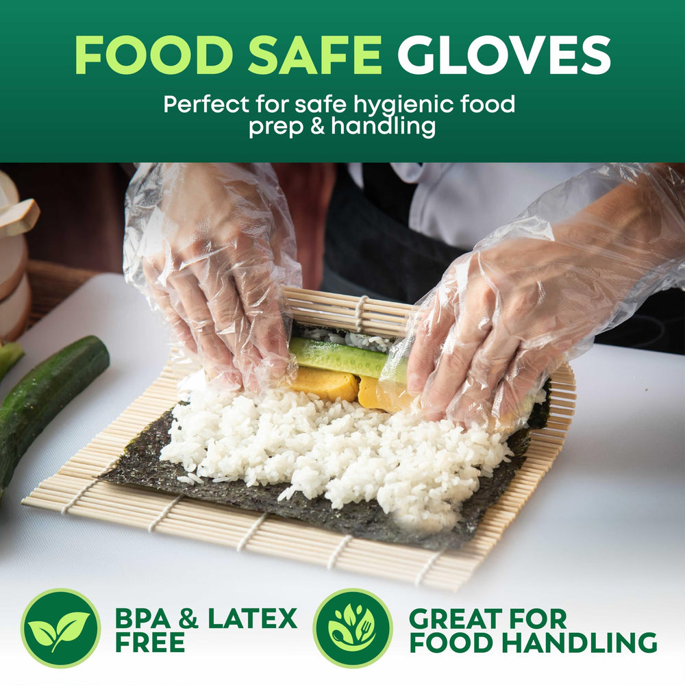 Keppi Disposable Plastic Gloves, One Size, 600 Count