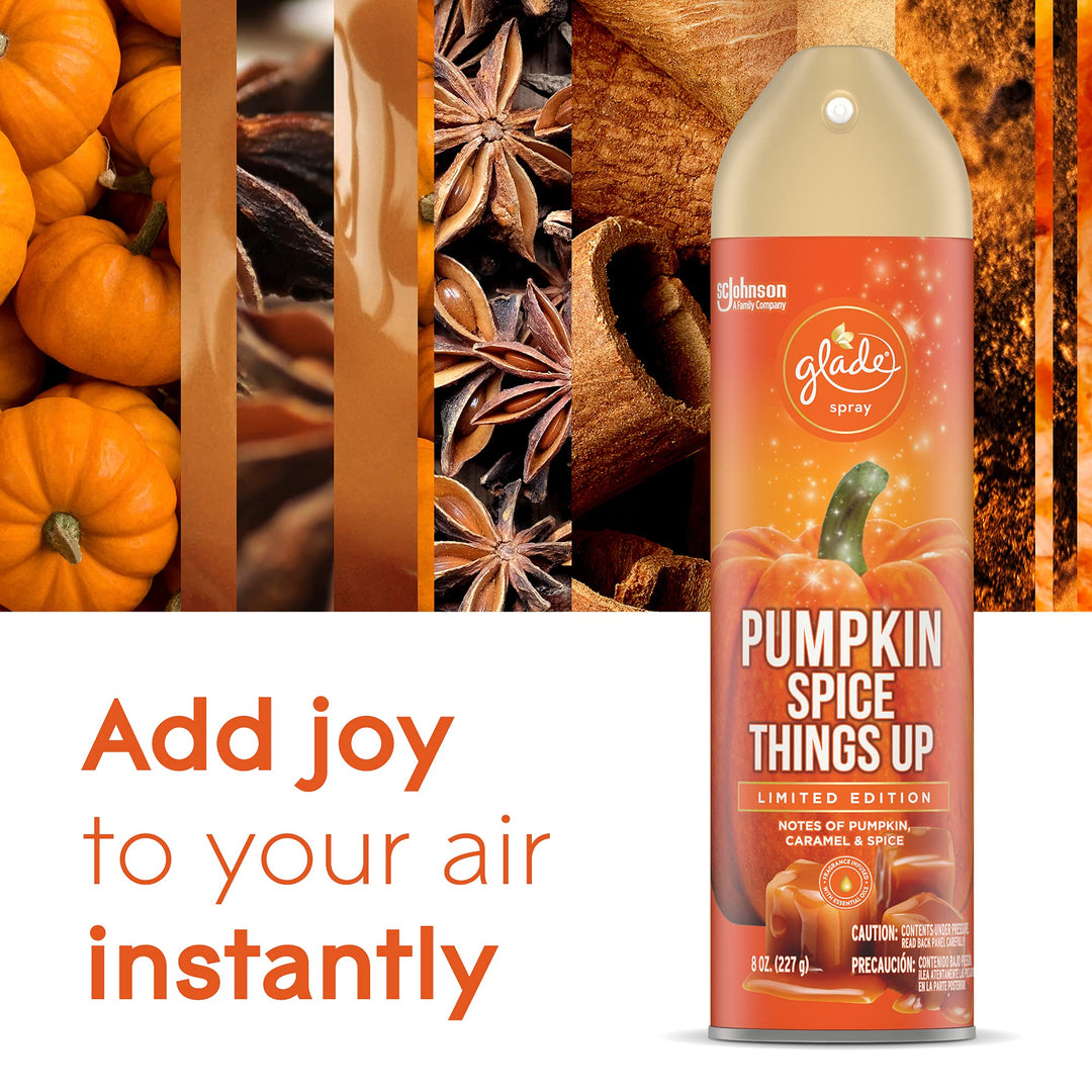 Glade Air Freshener Room Spray, Pumpkin Spice Things Up, 8 oz
