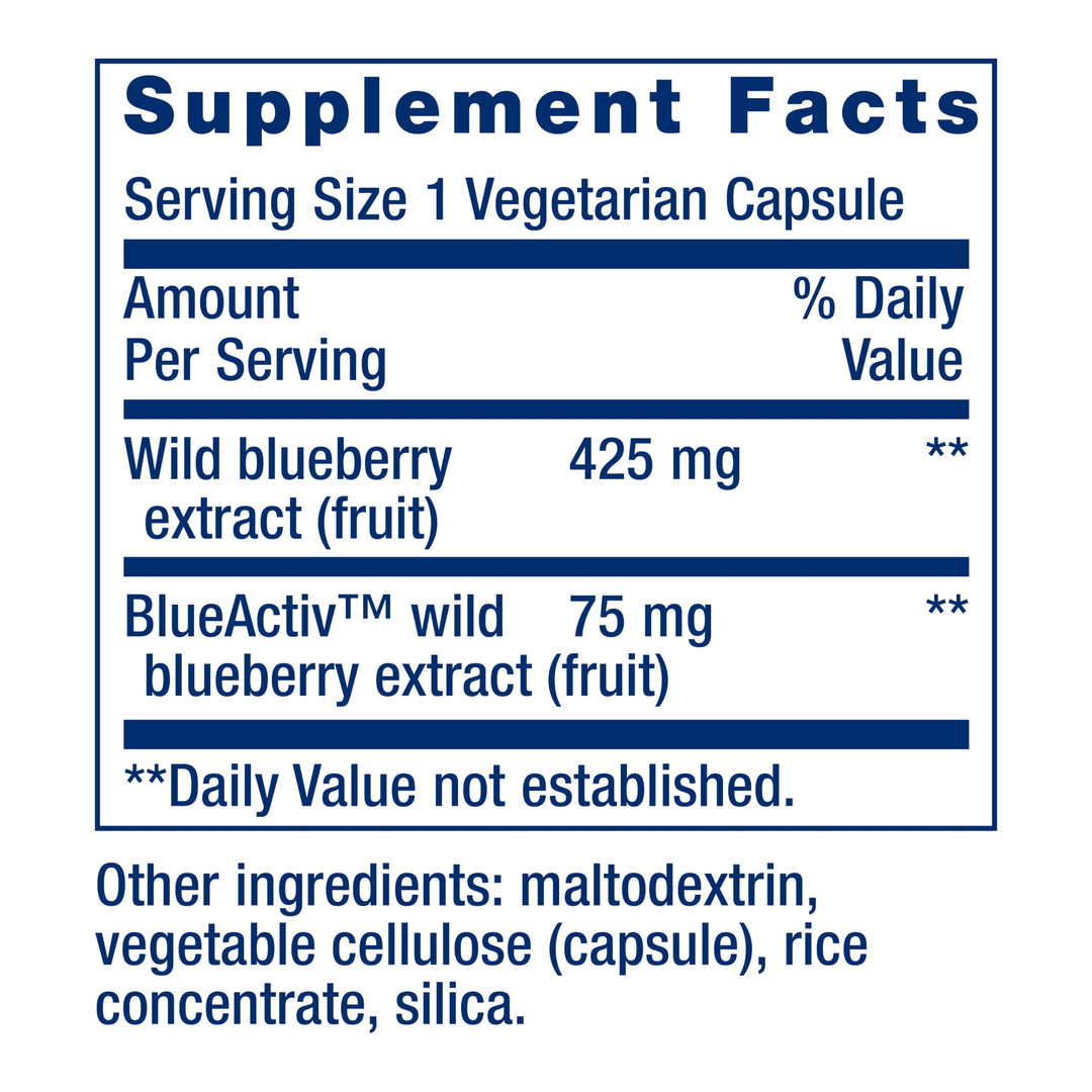 Life Extension Blueberry Extract, 60 Count