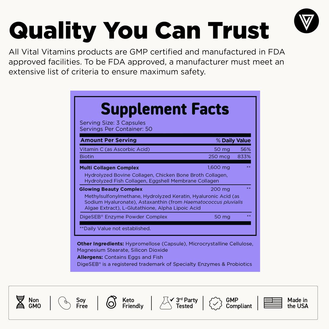 Vital Vitamins Multi Collagen Plus, 150 Count