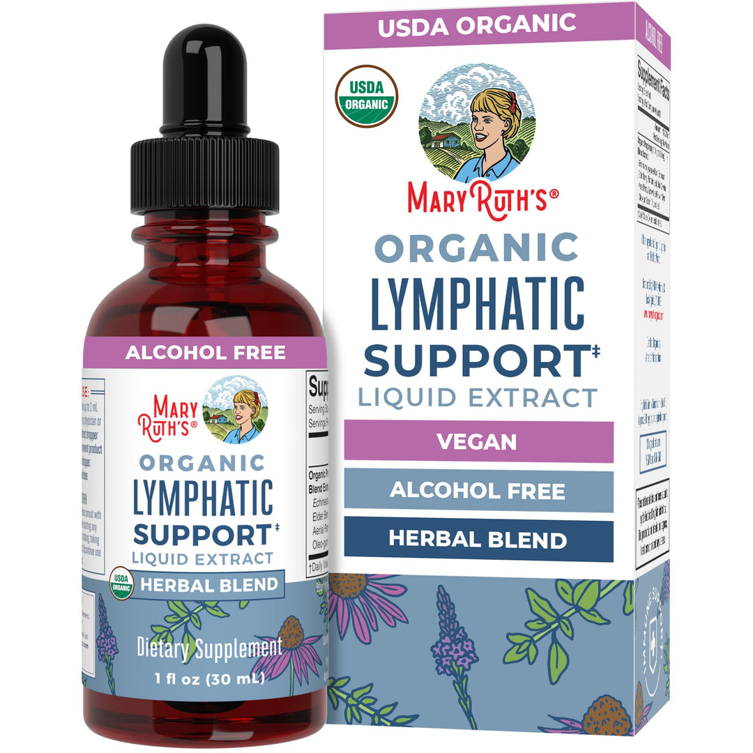 MARYRUTH'S Lymphatic Support Liquid Drops, Herbal Blend, Organic