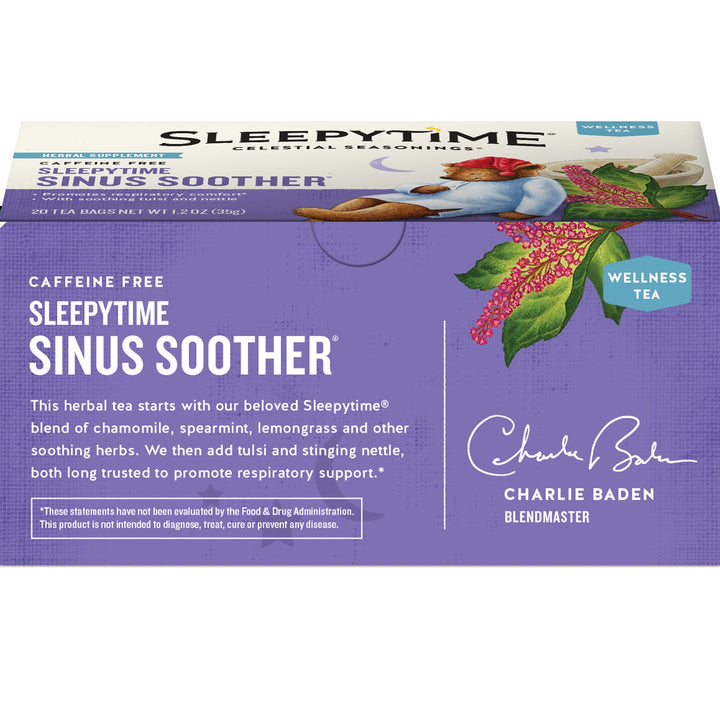 Celestial Seasonings Sleepytime Sinus Soother Wellness Tea, 20 Count