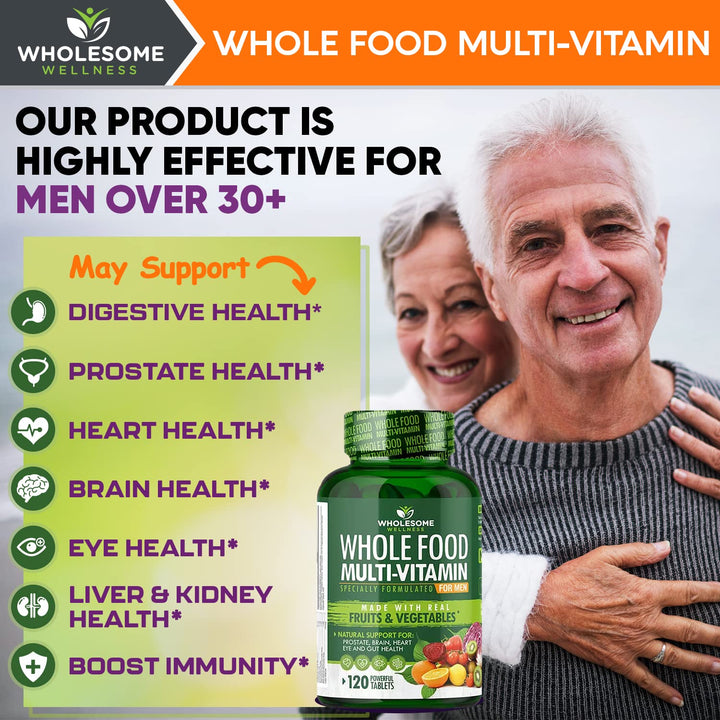 Wholesome Wellness Whole Food Multivitamin, 120 Count