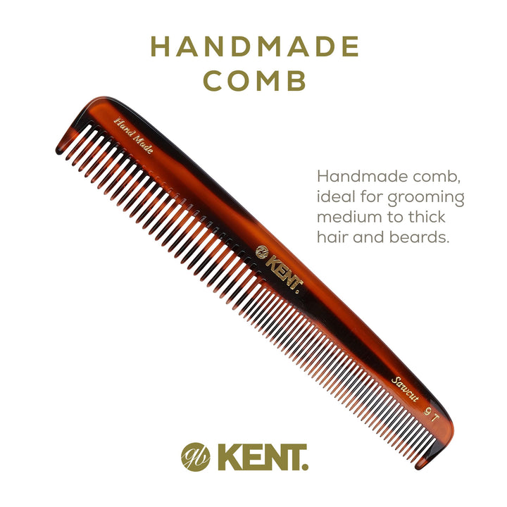 Kent 9T Handmade Dressing Table Comb, 190mm
