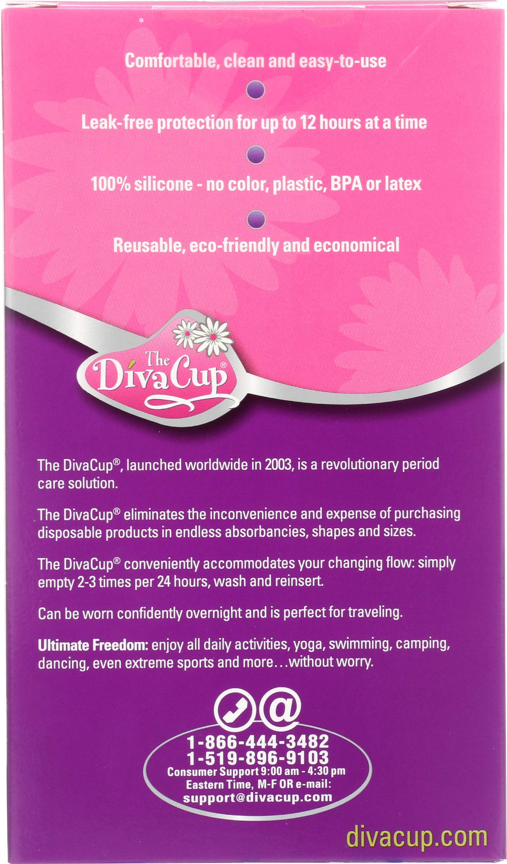 DivaCup Menstrual Cup, Model 2