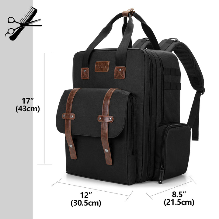 BAFASO Barber Case, Black, Large Capacity