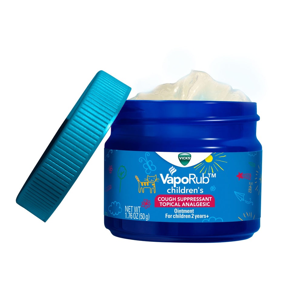 Vicks Children's VapoRub Topical Cough Suppressant And Analgesic, 1.76 oz