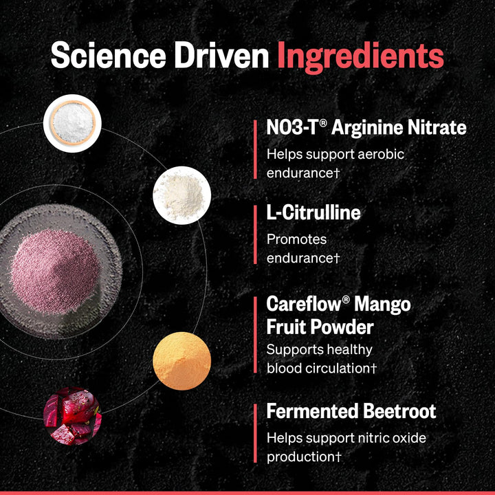 ONNIT Total Nitric Oxide Pre Workout Powder, Harvest Fruit, 20 Servings