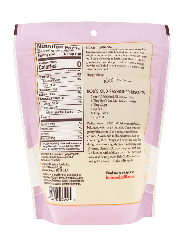 Bob's Red Mill Baking Powder, 14 oz, Pack of 4