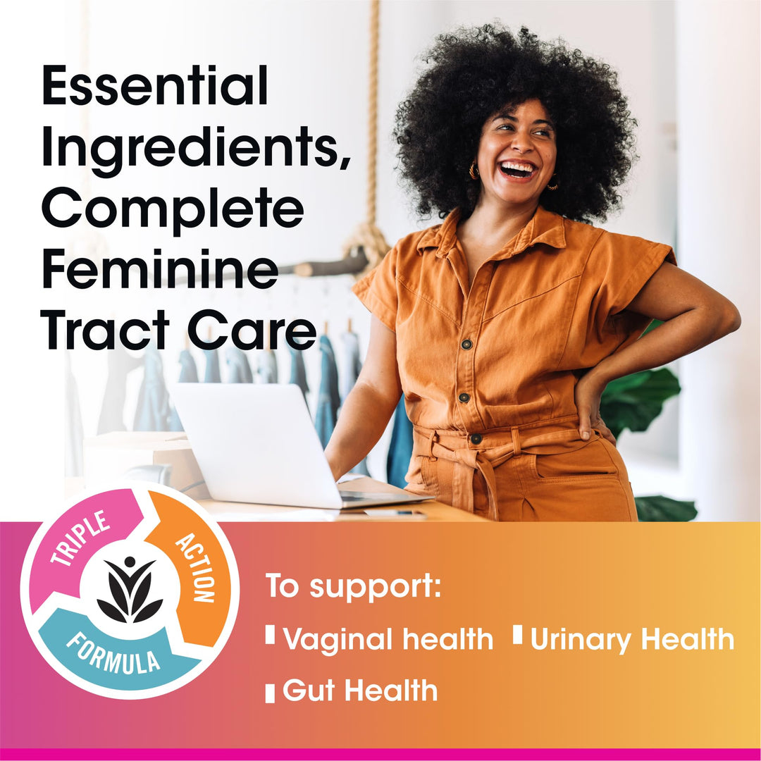 vH Essentials Probiotics With Cranberry Feminine Health Supplement, 120 Count