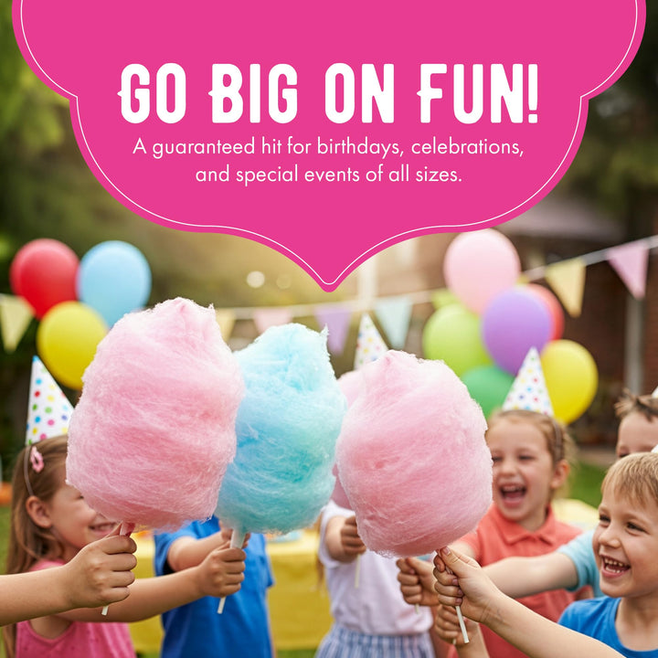 The Candery Cotton Candy Floss Sugar, Raspberry Blue and Strawberry, 3 lb