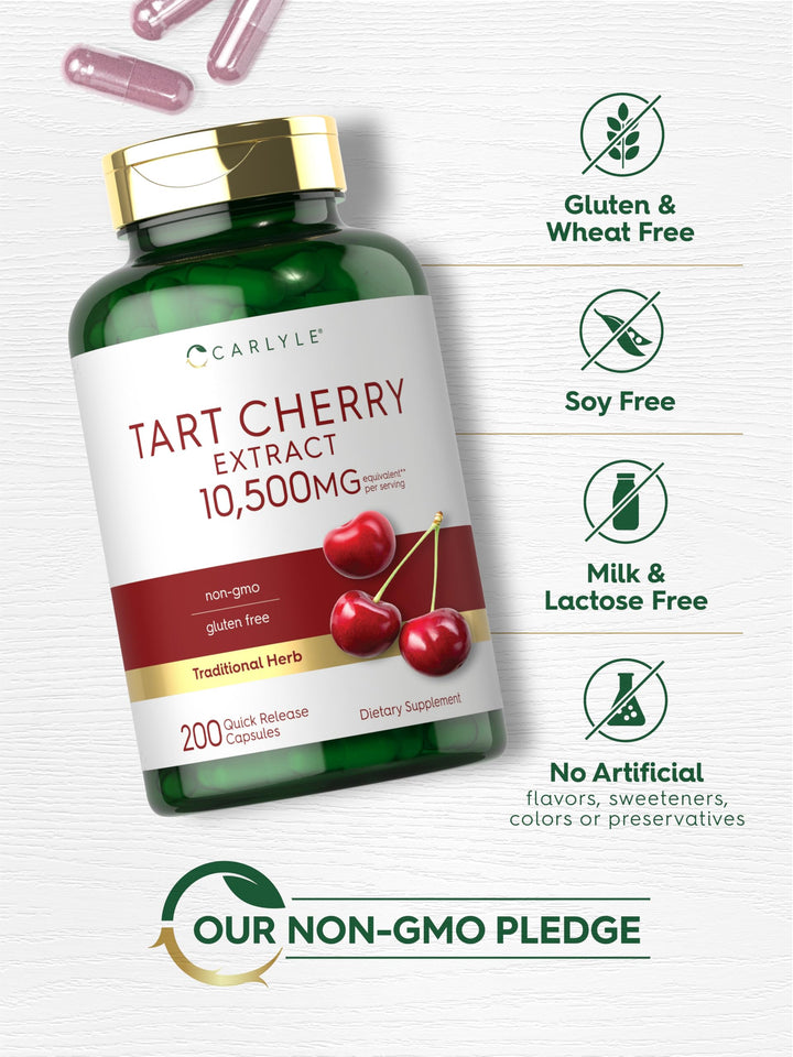 Carlyle Tart Cherry Capsules, 10,500 mg, 200 Count