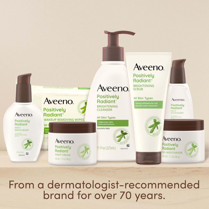 Aveeno Positively Radiant Skin Brightening Exfoliating Daily Facial Scrub, 2 oz