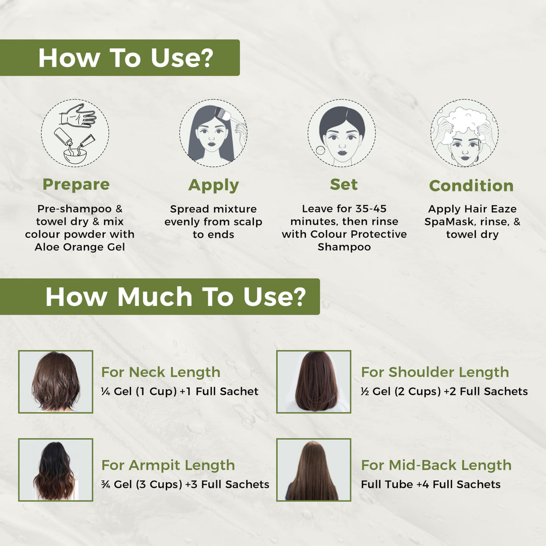 INDUS VALLEY Natural Organic Damage Free Permanent Gel Hair Color, Dark Brown 3.0, 20 g, 200 ml
