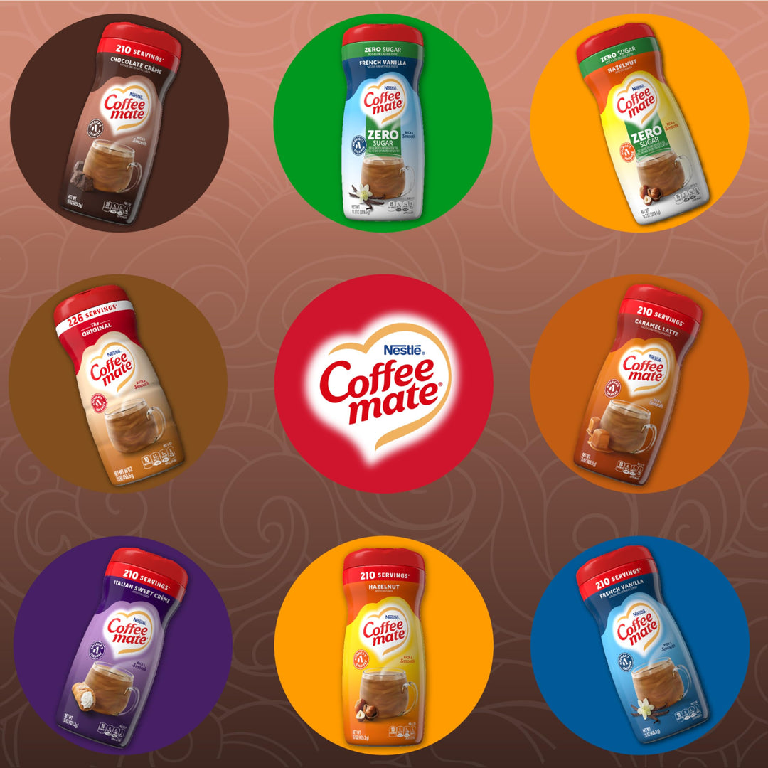 Coffee Mate Chocolate Creme Zero Sugar Powder Creamer, 10.2 oz