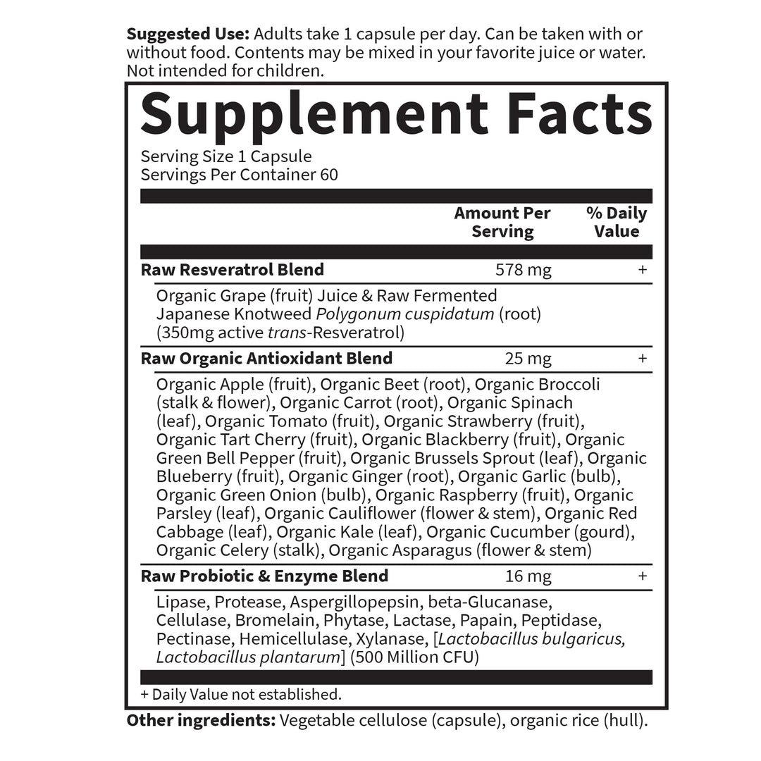 Garden of Life Heart Resveratrol, 60 Count