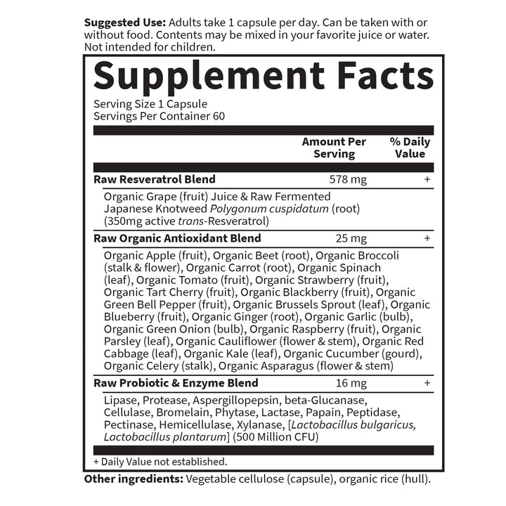 Garden of Life Heart Resveratrol, 60 Count
