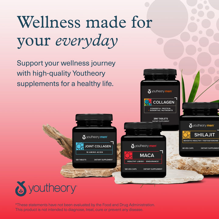 Youtheory Men's Maca Advanced, 120 Count