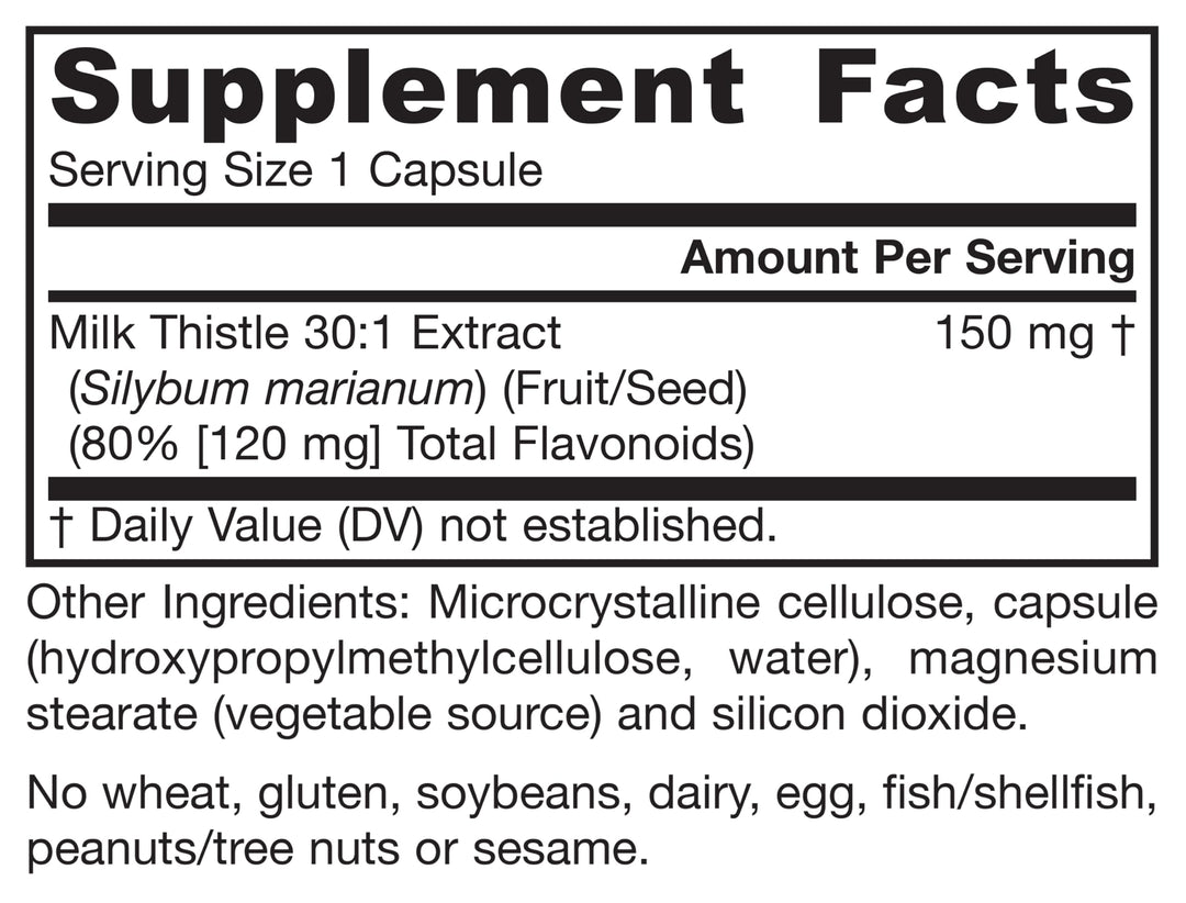 Jarrow Formulas Milk Thistle, 150 mg, 200 Count