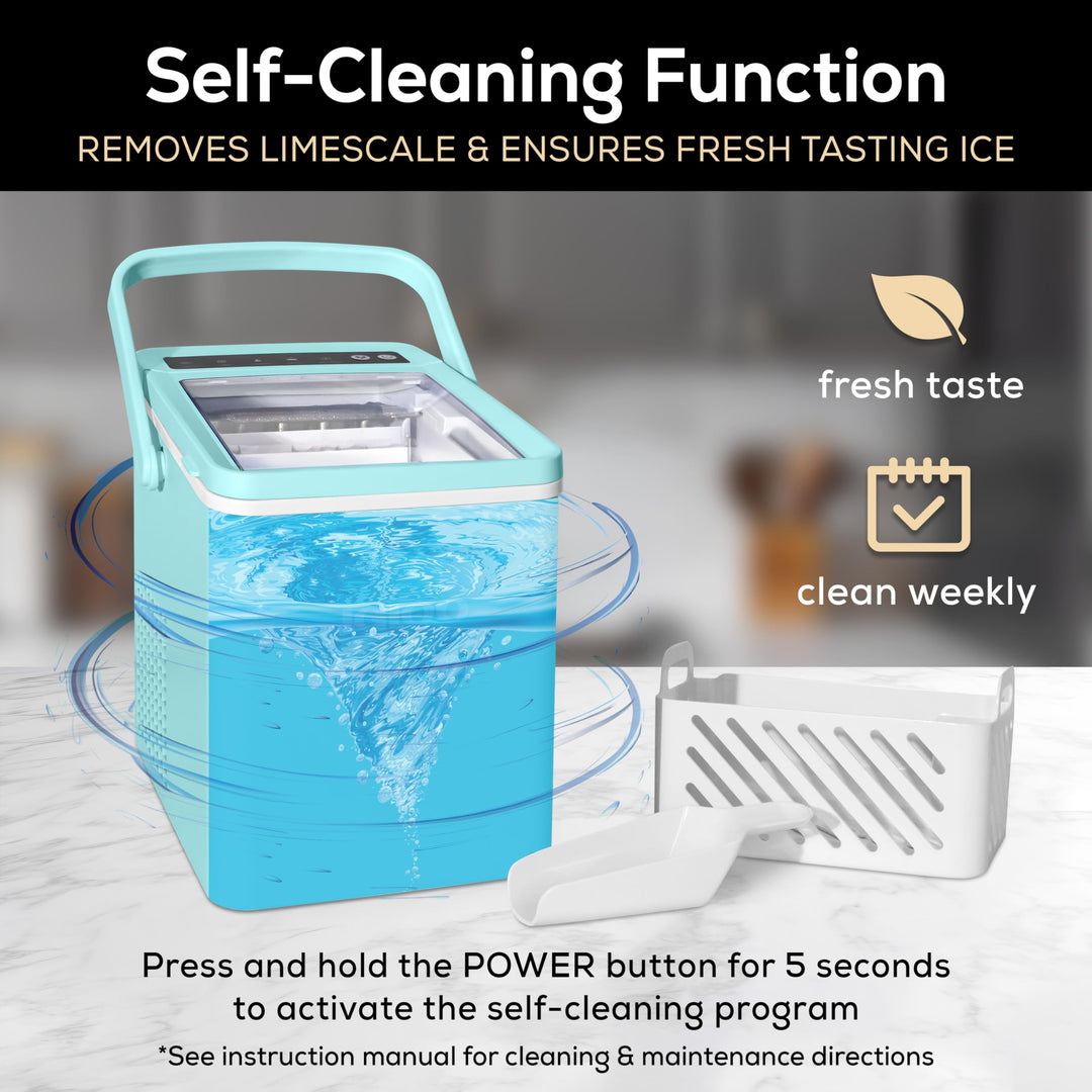 Igloo Portable Electric Countertop Ice Maker, 26 lb, 9 Count