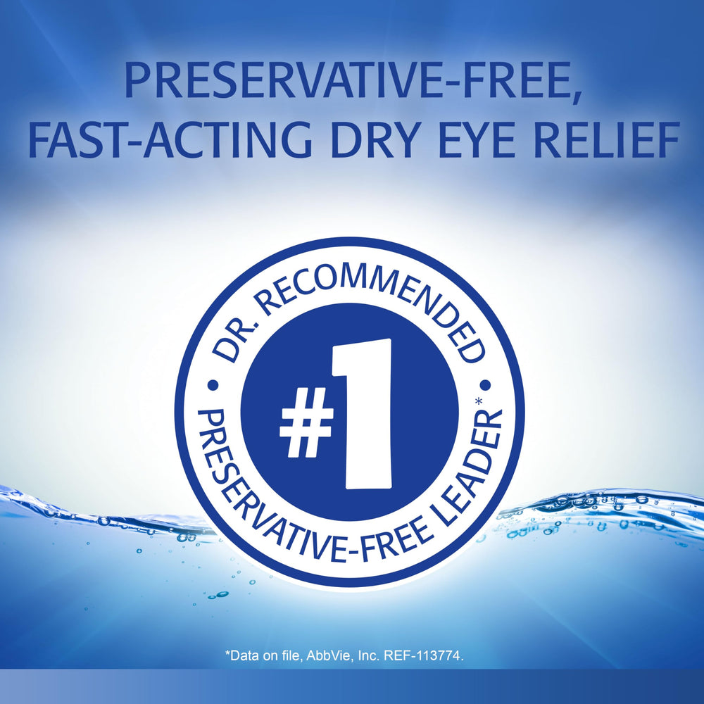 Refresh Classic Lubricant Eye Drops, 50 Count, 0.01 fl oz (0.4 ml)