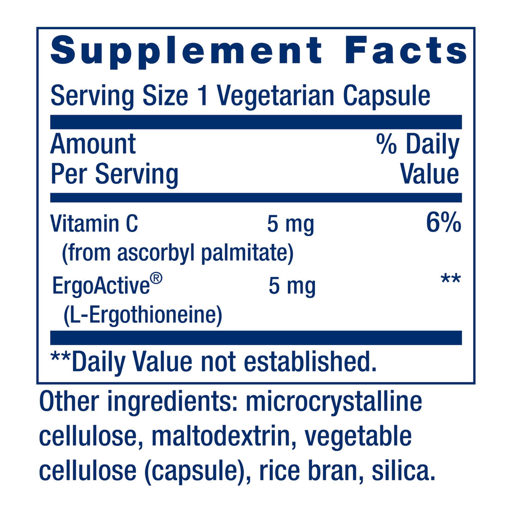 Life Extension Essential Youth L-Ergothioneine, 5 mg, 30 Count