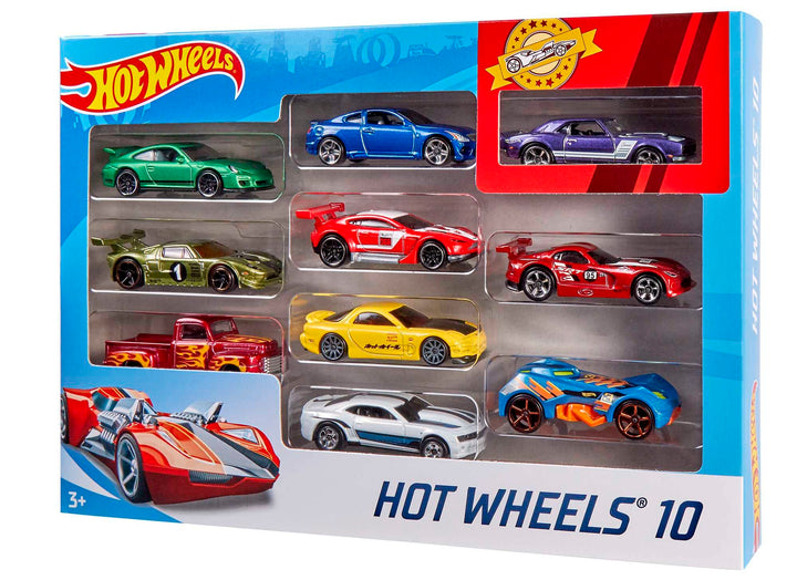 Hot Wheels Basic Cars, 10 Count, Pack of 10