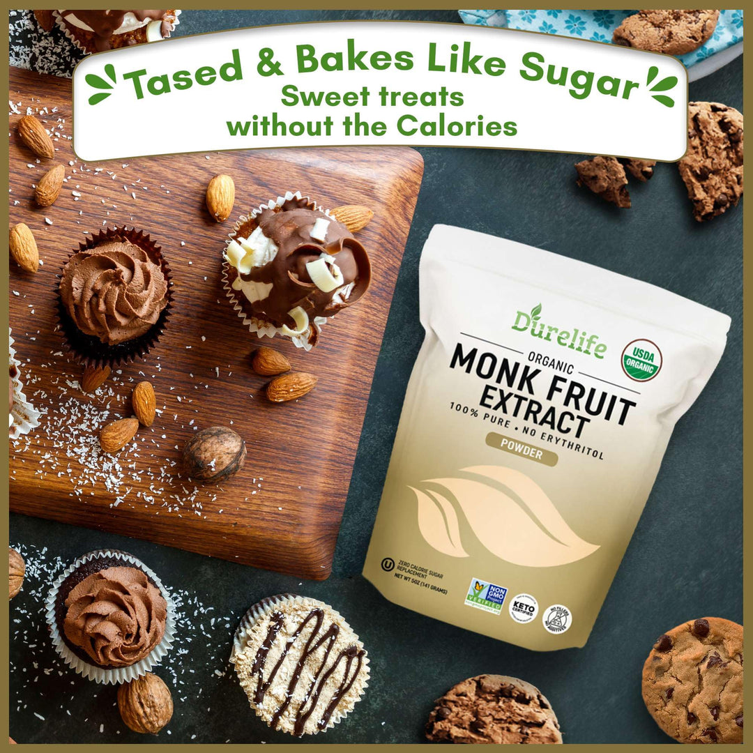DureLife Organic Pure Monk Fruit Sweetener, 0 Calorie