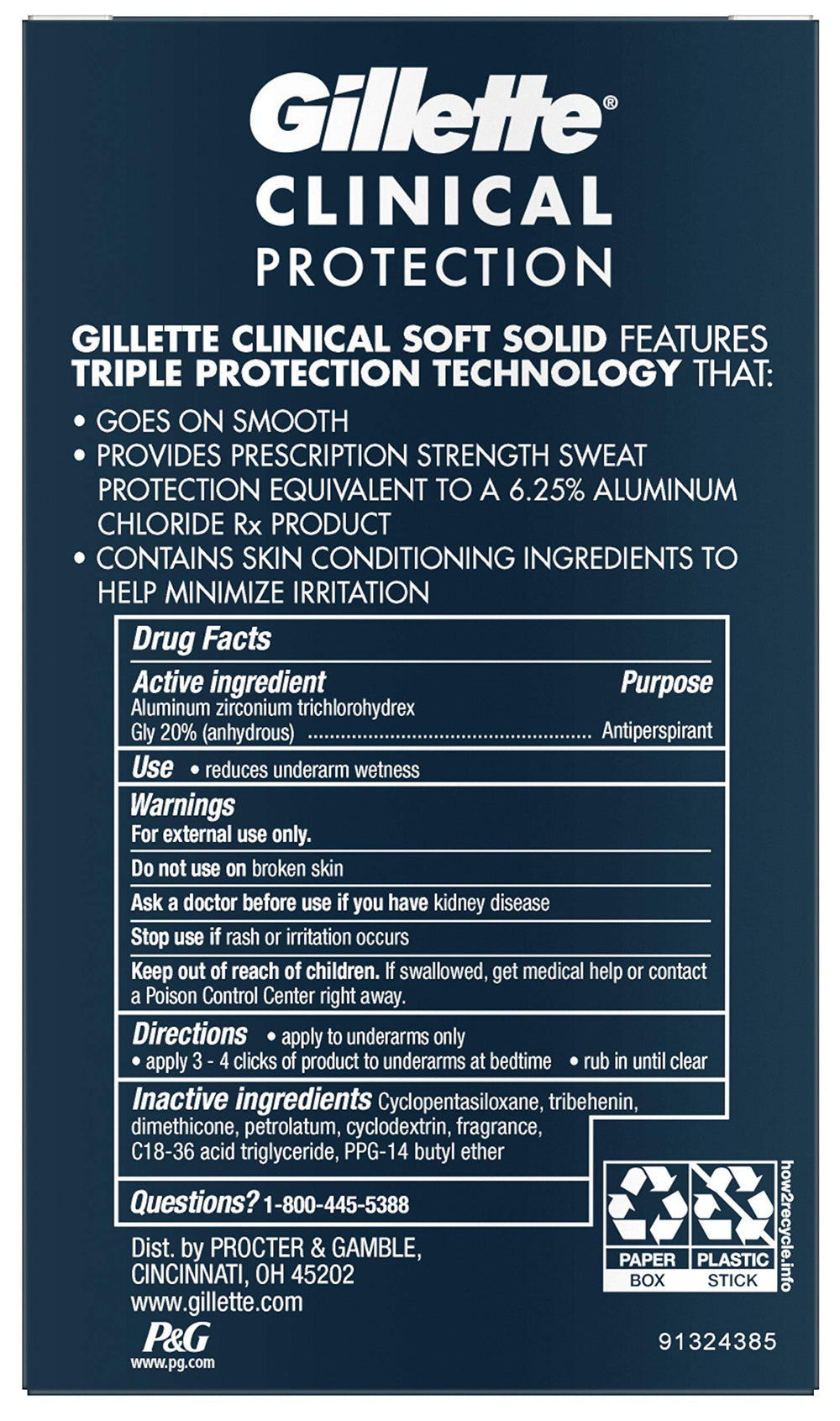 Gillette Clinical Fresh Deodorant, Pack of 12