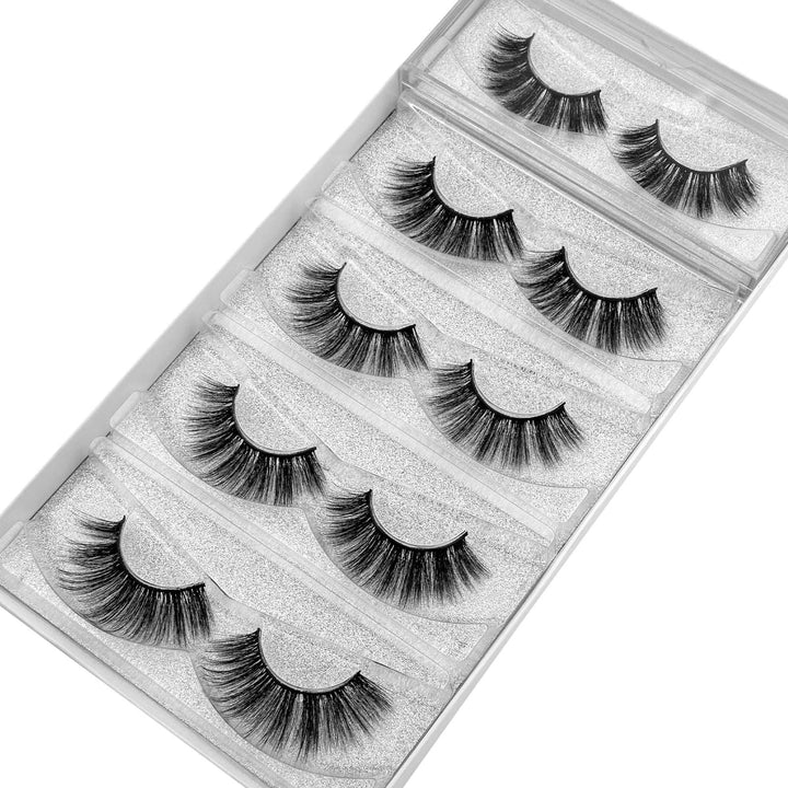 DYSILK Lashes False Eyelashes, 007, 18mm, 5 Count