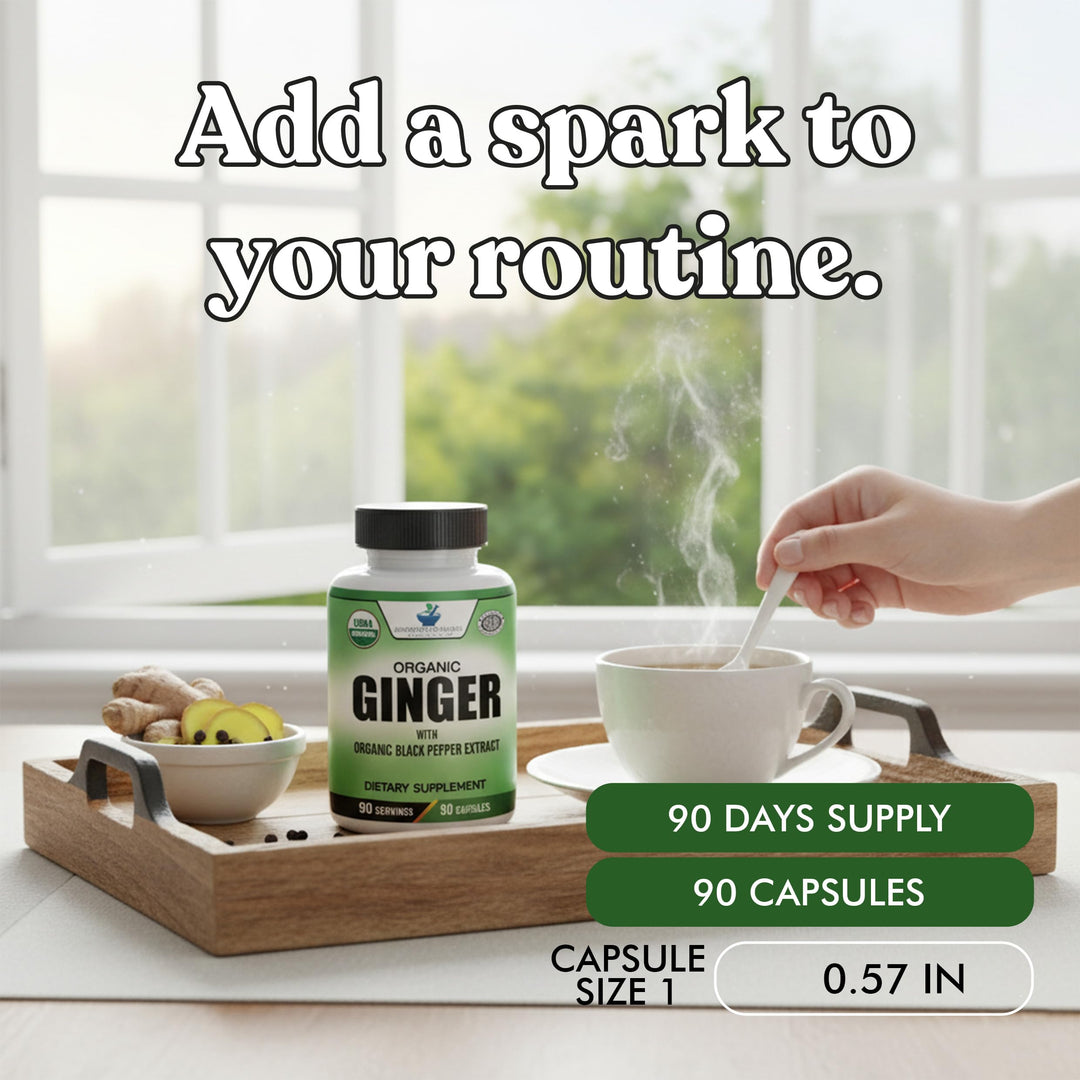 American Standard Supplements Organic Ginger Extract, 90 Count