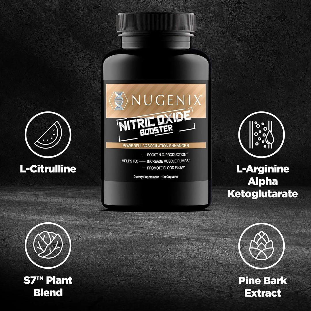 Nugenix Nitric Oxide Booster Supplement, 100 Count