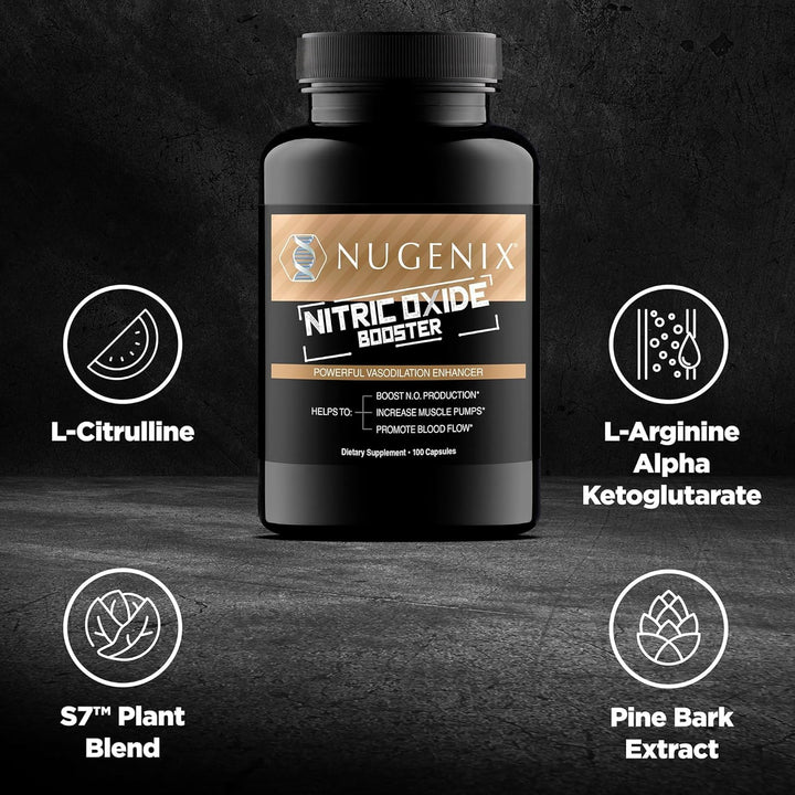 Nugenix Nitric Oxide Booster Supplement, 100 Count