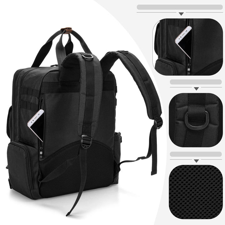BAFASO Barber Case, Black, Large Capacity