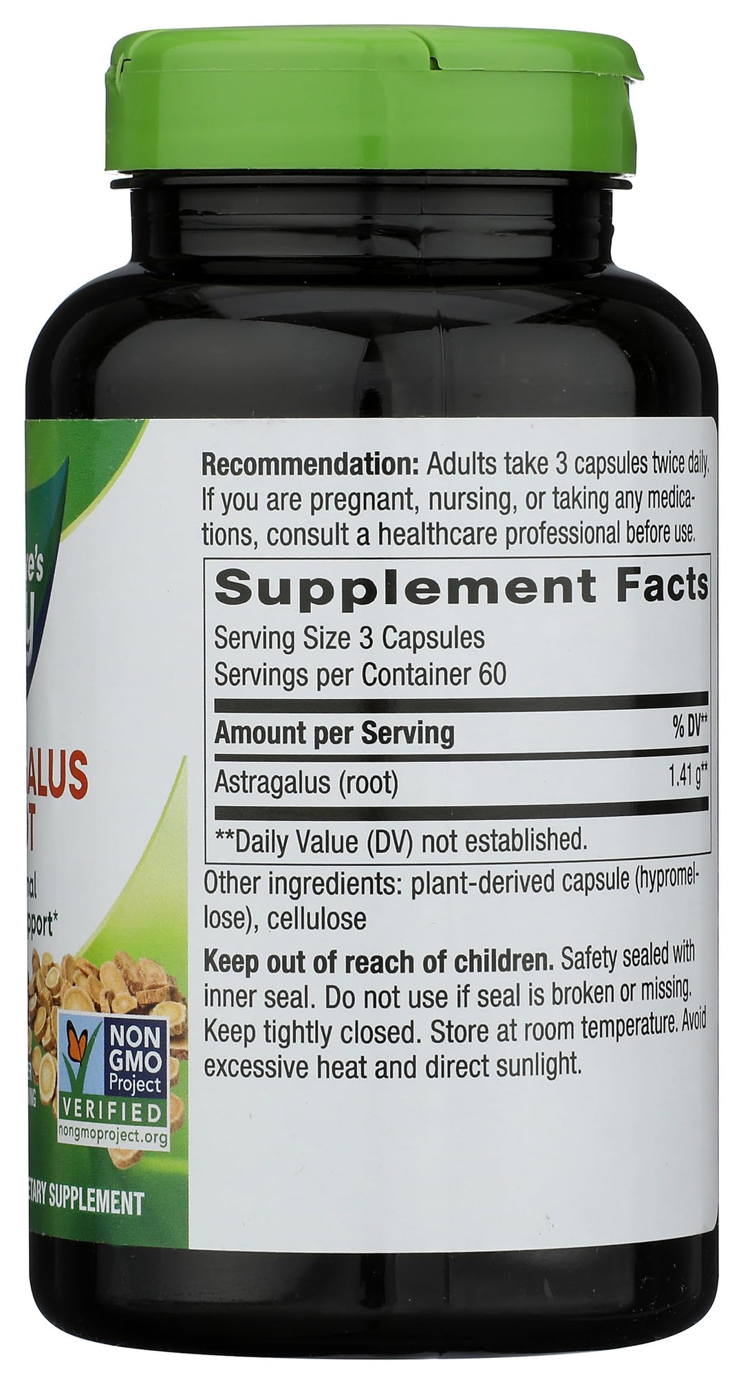 Nature's Way Astragalus Root Capsules, 180 Count