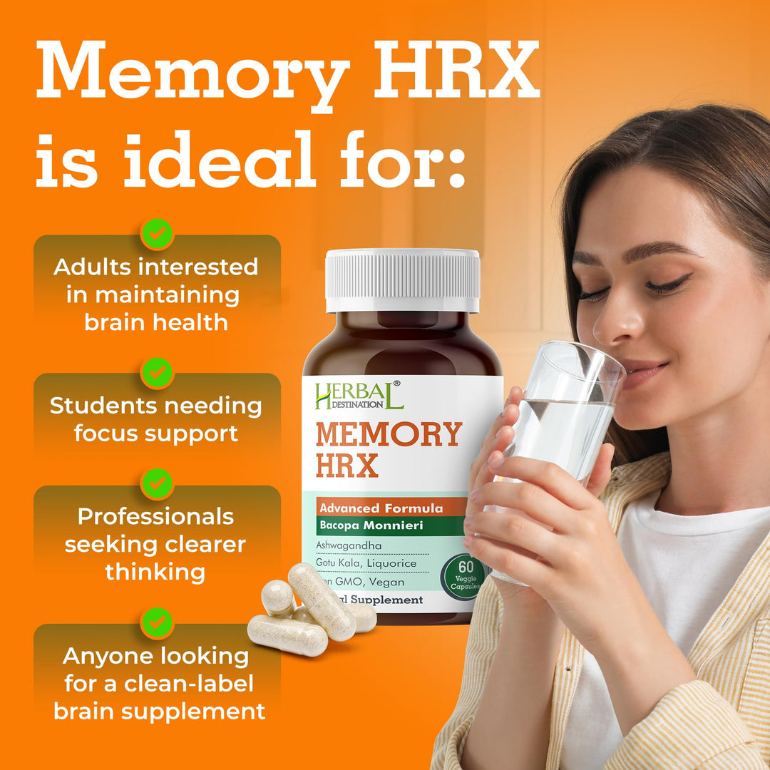 Herbal Destination Memory Hrx Capsules, 60 Count
