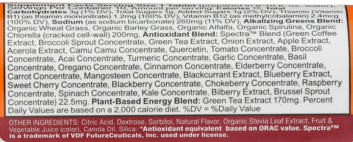 Amazing Grass Effervescent Greens Energy, Tropical Flavor, 10 Count