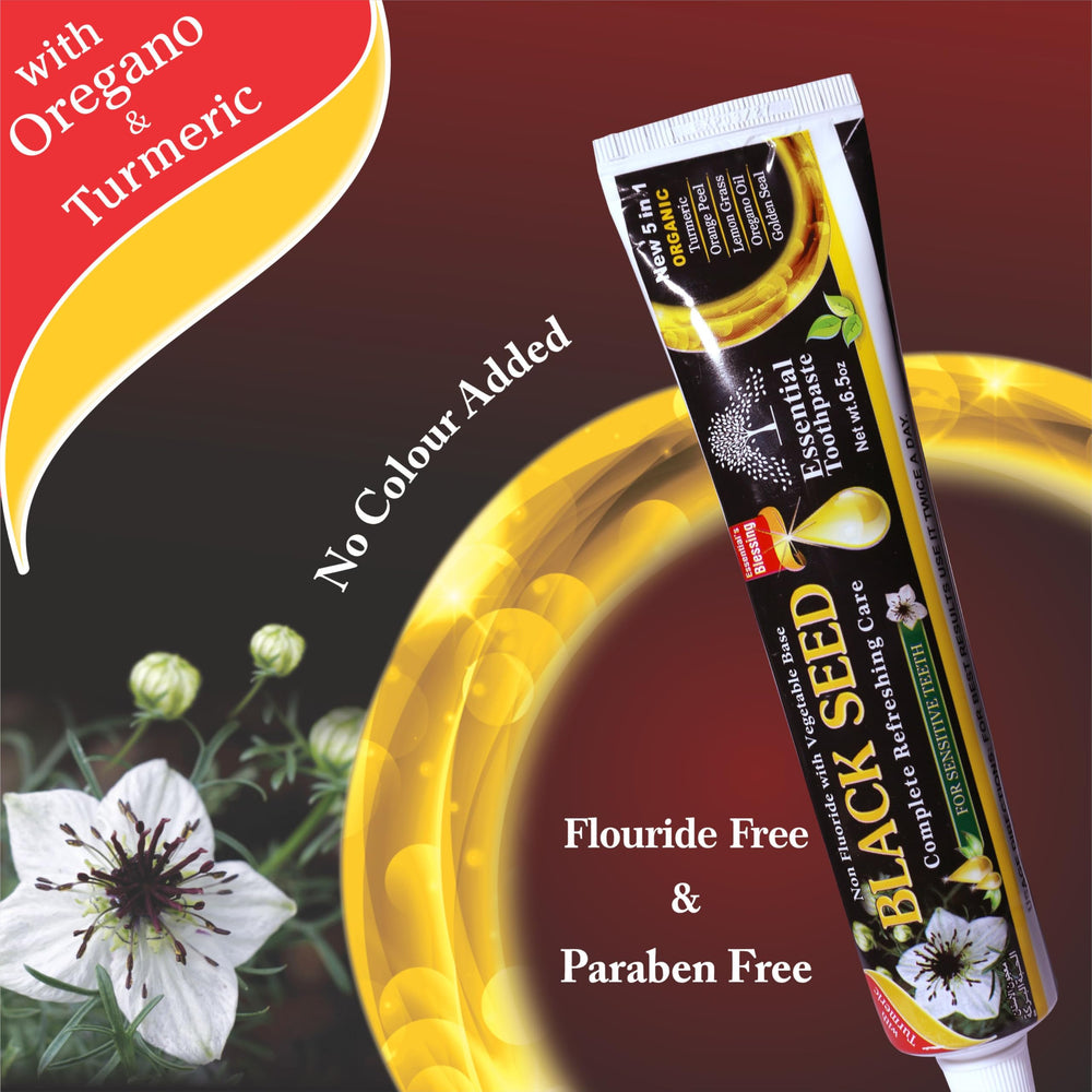 Essential Palace Organic Black Seed Toothpaste, Fluoride Free, 100 ml